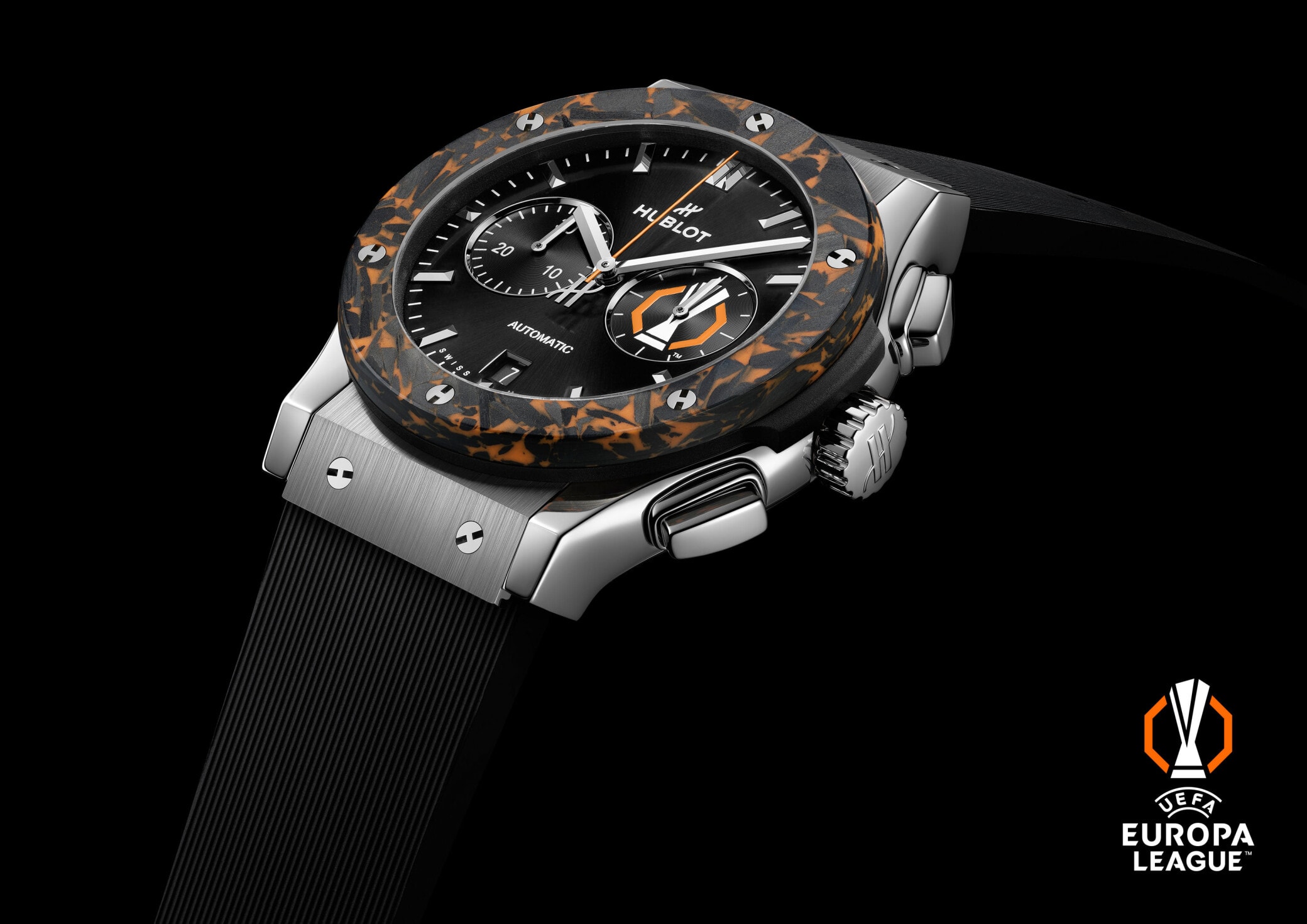 Hublot Classic Fusion Chronograph UEFA Europa League™ Titanium Carbon 42 mm (Ref. 541.NQ.1470.RX.UEL26)