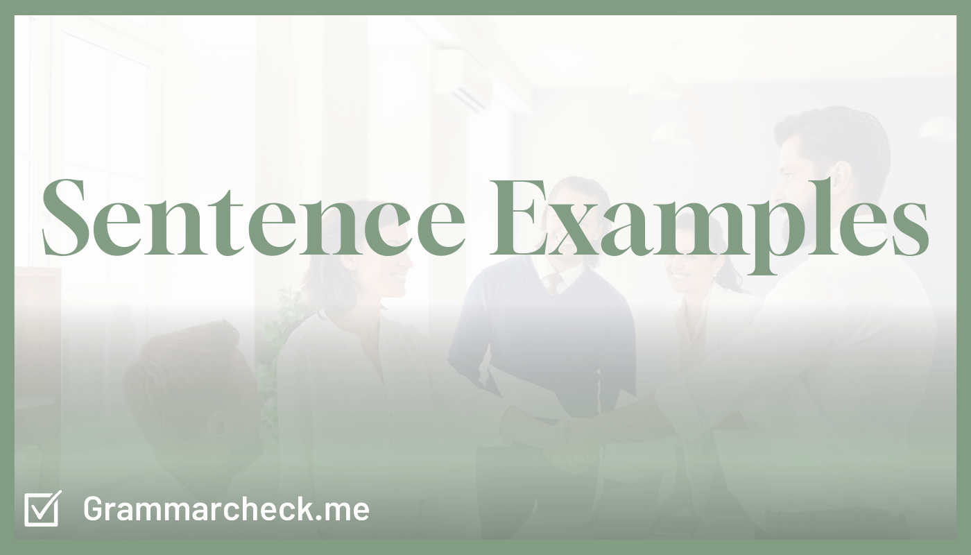 sentence examples thank you
