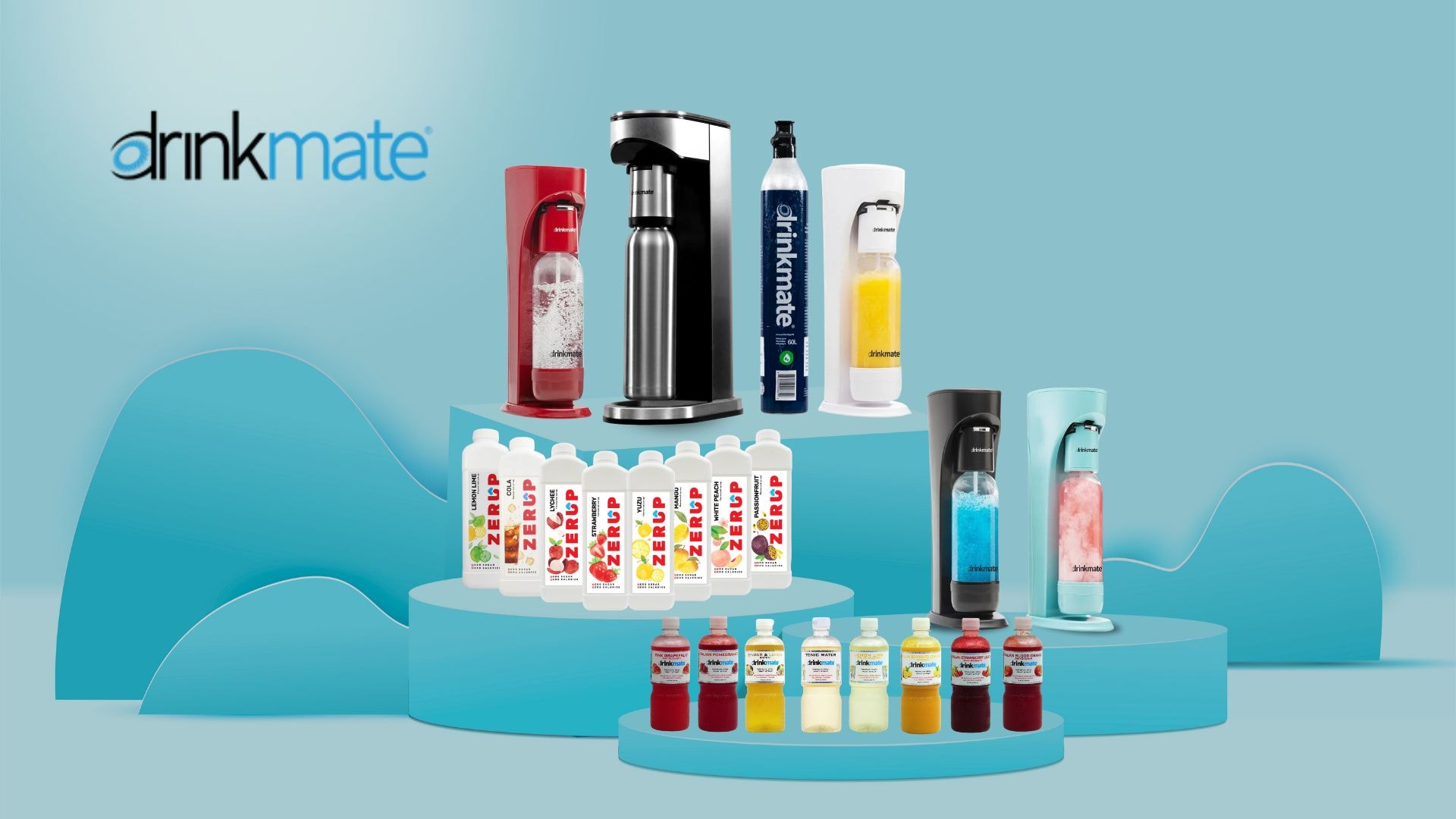 Explore Drinkmate Singapore - Home soda makers & syrup for all your healthy drinks