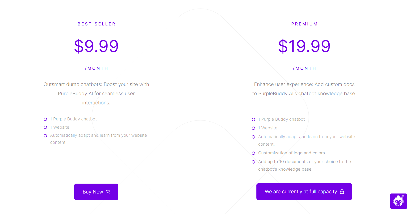 Purple Buddy AI Pricing
