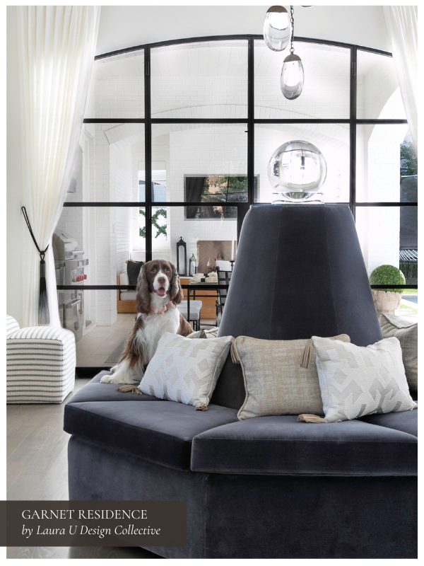 a velvet roundalette in Garnet Residence