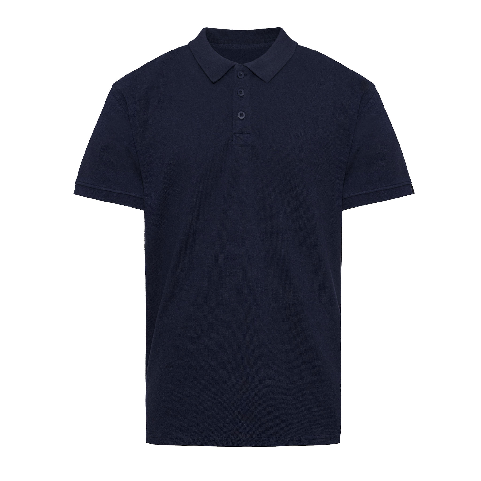 Pure Waste pique polo, made from recycled cotton and recycled plastic bottles
