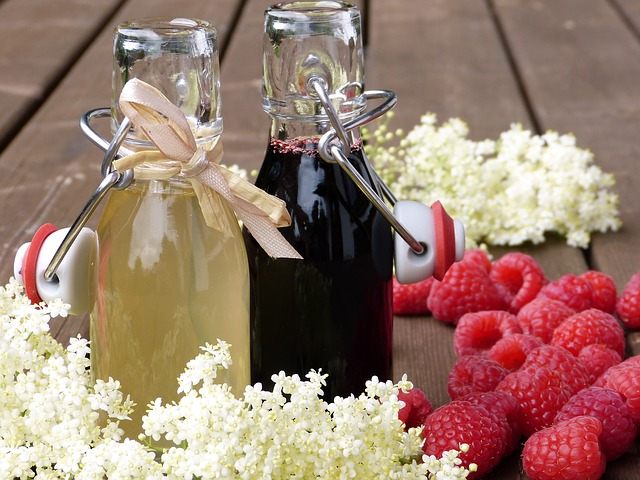 bottled sambucus nigra