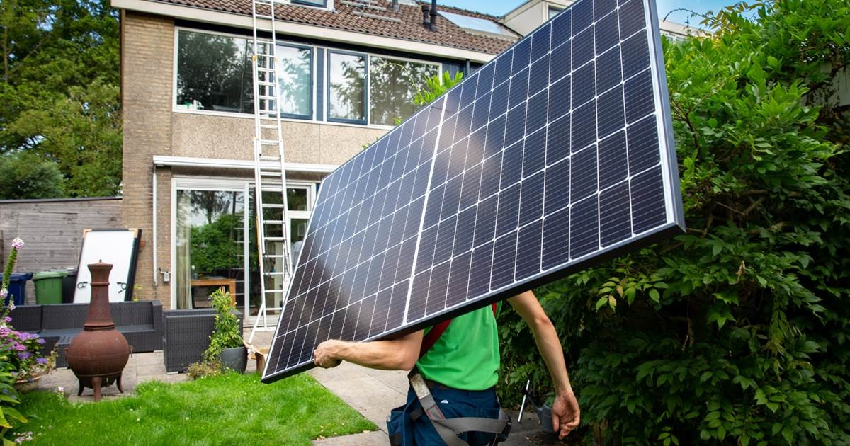 zonnepanelen geïnstalleerd
