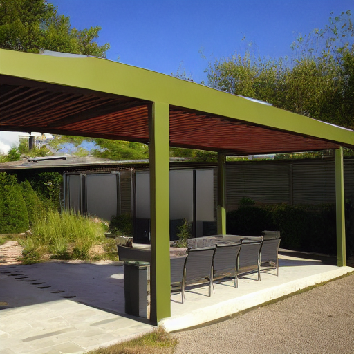 A green roof pergola carport providing environmental advantages and aesthetic appeal