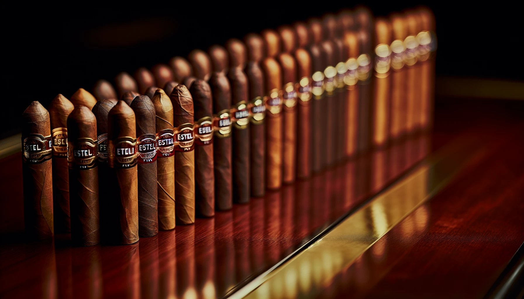 Variety of Diesel Estelí Puro cigars in different sizes and shapes
