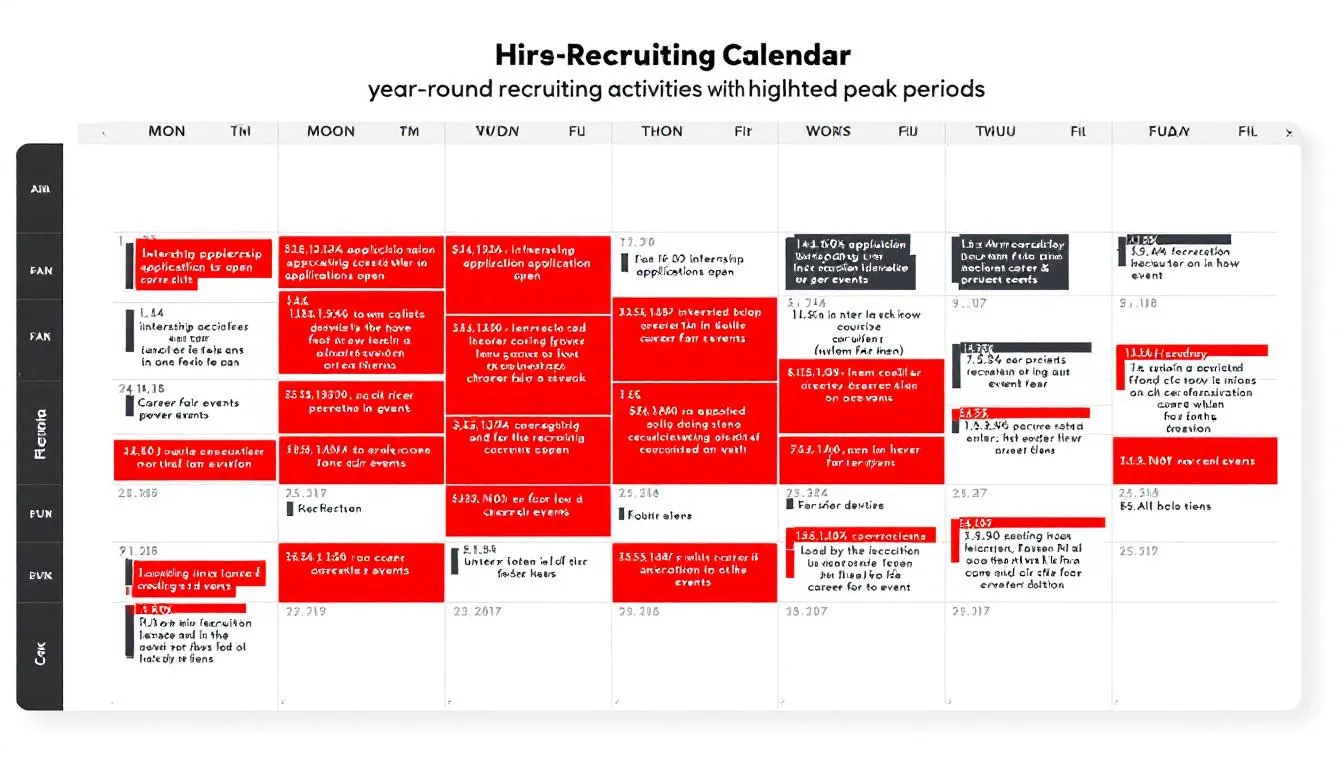 Month-by-month off-cycle recruiting calendar