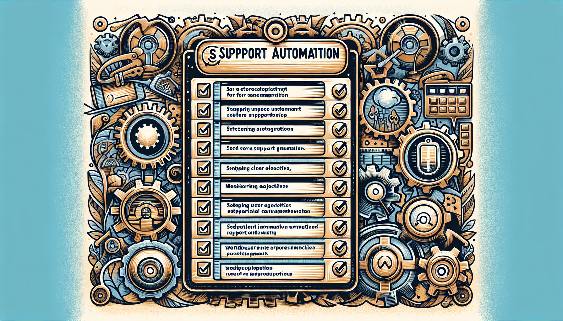 An illustration representing best practices for effective support automation.