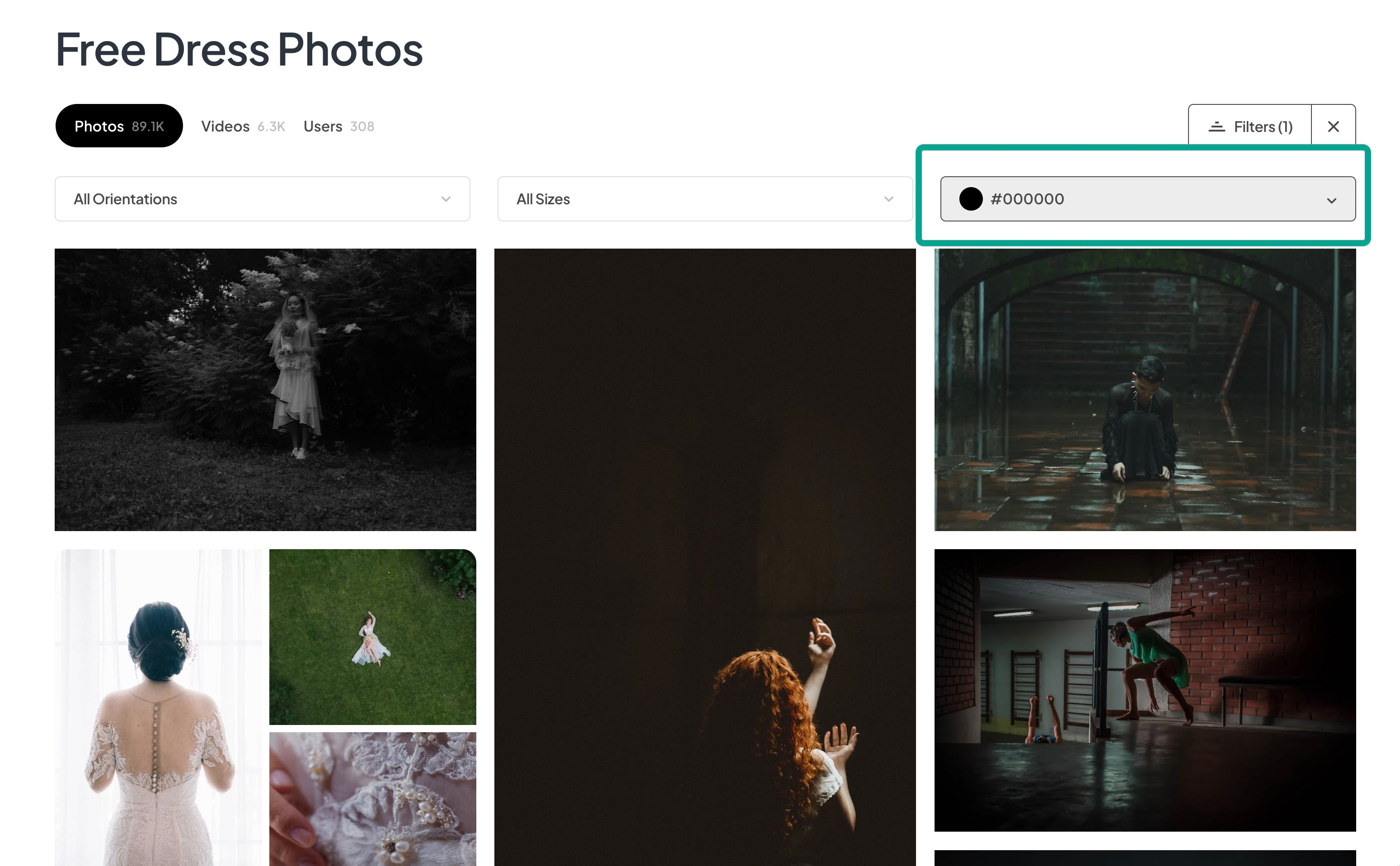 Search results for black image