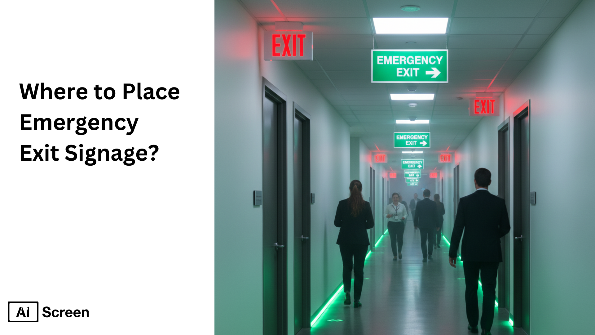 Where to Place Emergency Exit Signage? 1 emergency exit signage placement