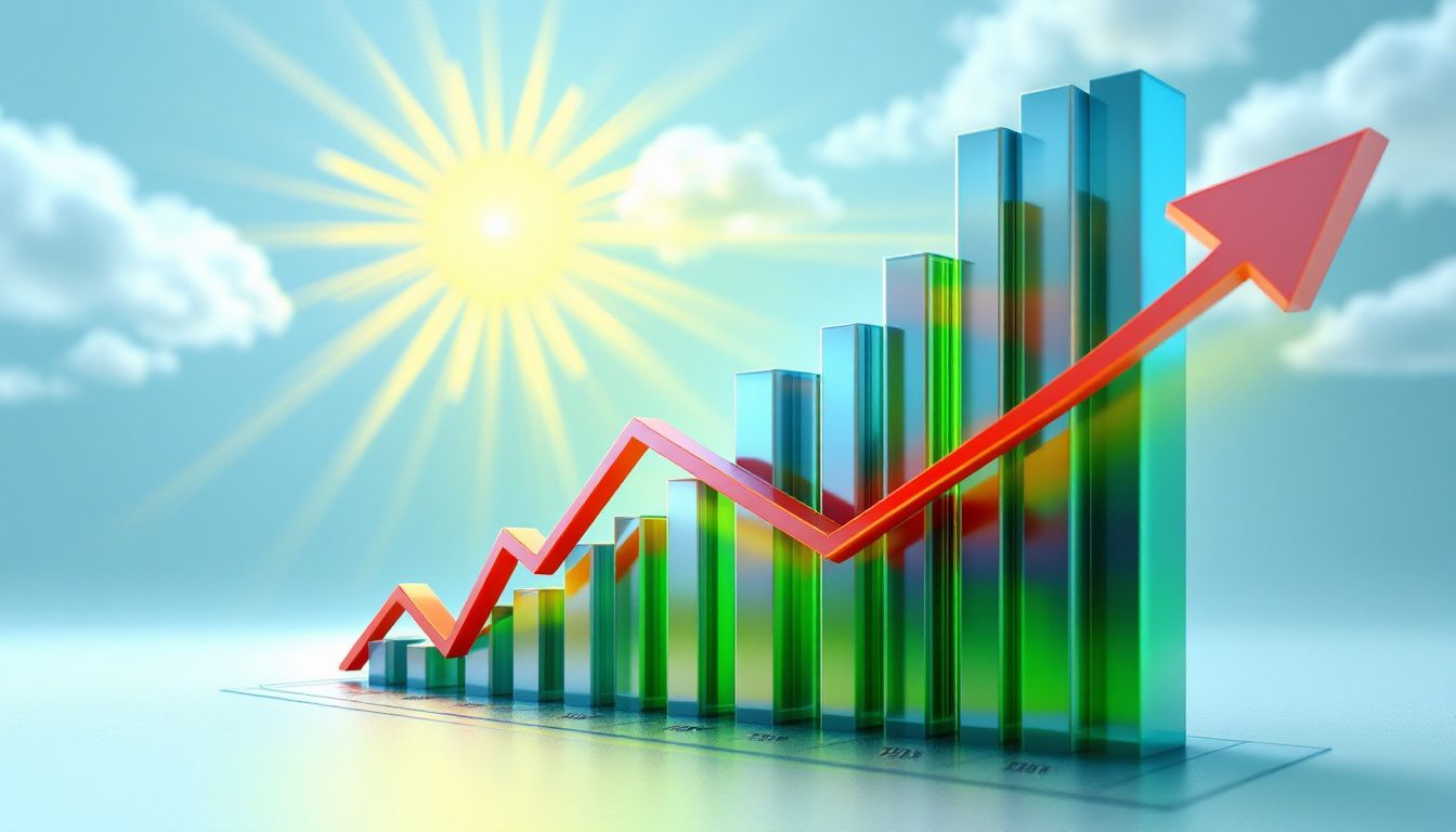 A graph illustrating the protection against rising energy costs through the use of solar energy.