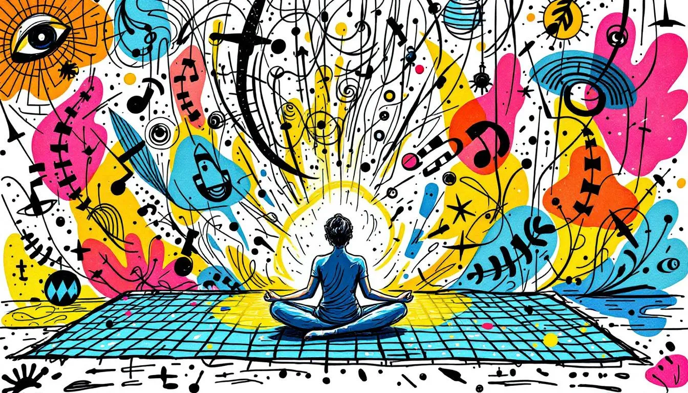 A person practicing effective stress management techniques such as yoga or meditation.