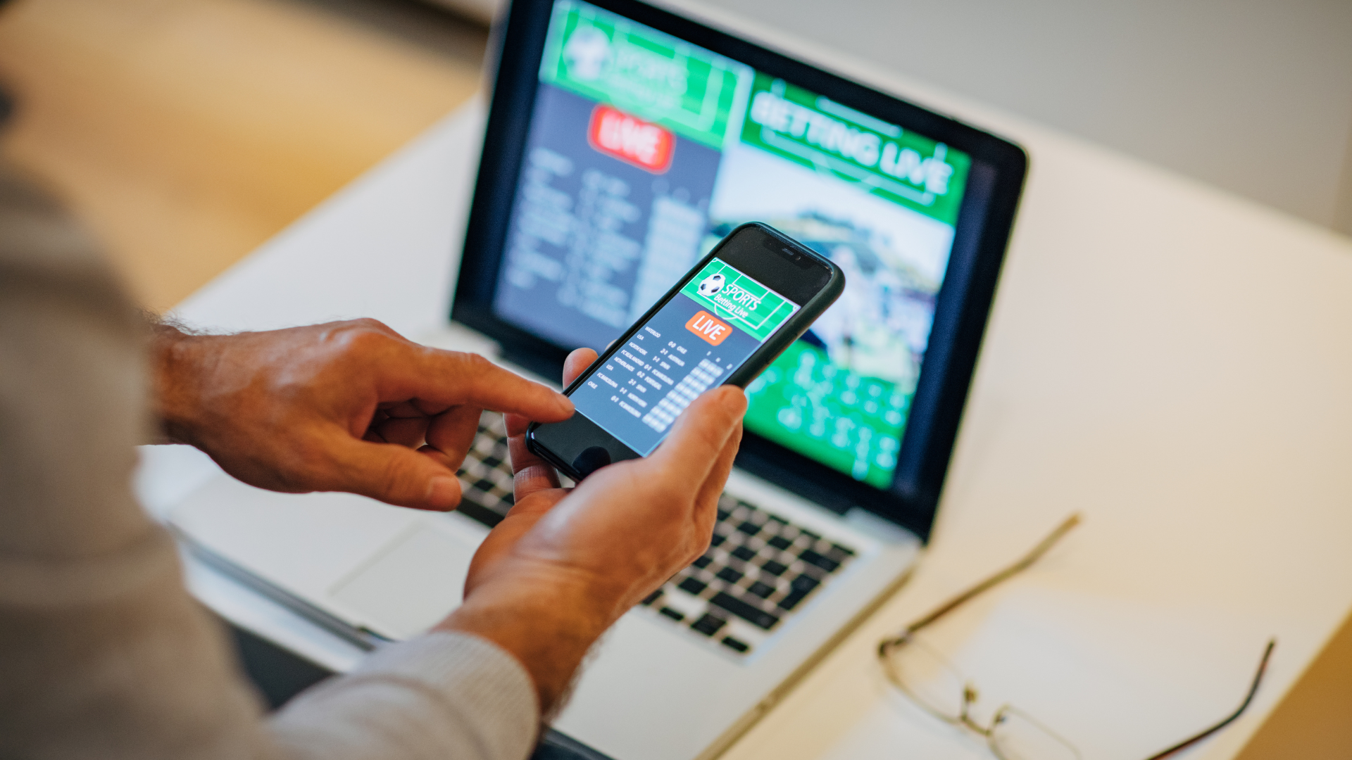 Live betting på mobil och dator