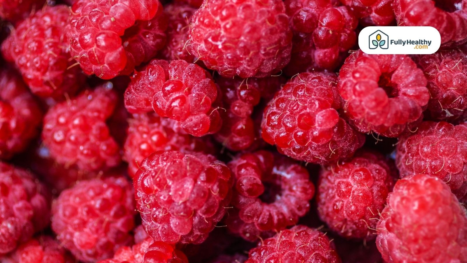 Close-up of fresh red raspberries with vibrant texture details
