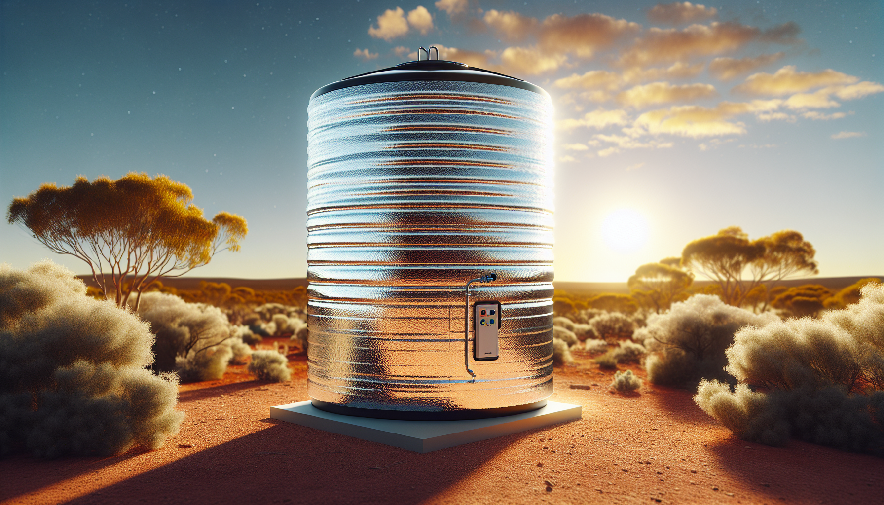 Illustration of Insulated Australian Made Solar Tank