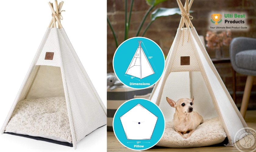 Pickle & Polly - Small to Medium Dog Tent with Bed