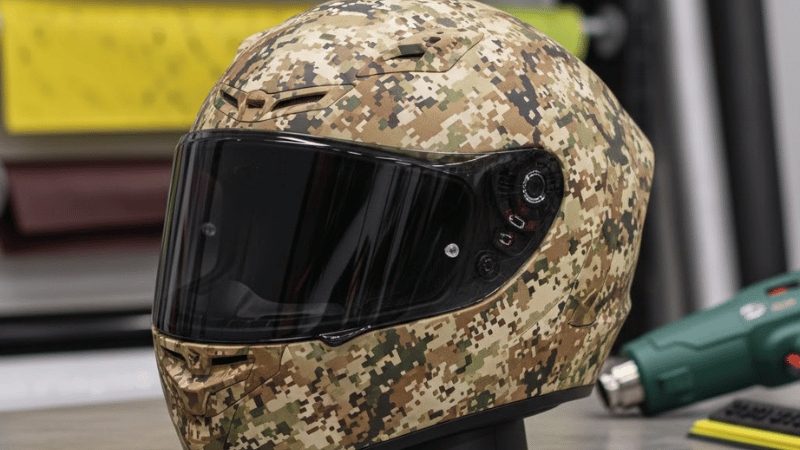 Camouflage Helmet Wrap