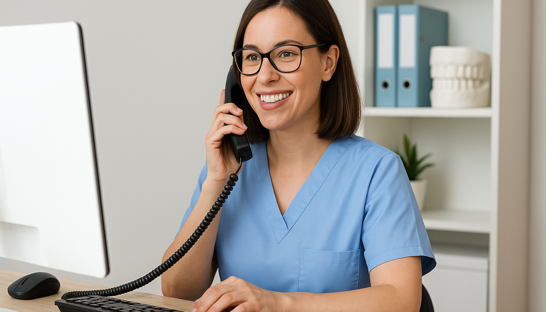 Tannhelsesekretær: Den usynlige helten bak hvert smil 11 Smilende tannhelsesekretær i blå uniform sitter ved resepsjonen og svarer telefonen i moderne klinikk. tannhelsesekretær helse og oppvekstfag tannhelsesekretærer jobber oslo autorisasjon utstyr får pasienter vg1 hos helse oppgaver pårørende tre dag smittevern skole offentlig videregående arbeid administrative tannlegekontor under tar administrativt instrumenter informasjon service samarbeidspartnere privat tilsvarende annet pasientbehandling selvstendig tannhelsetjeneste hygiene kommunikasjon leder