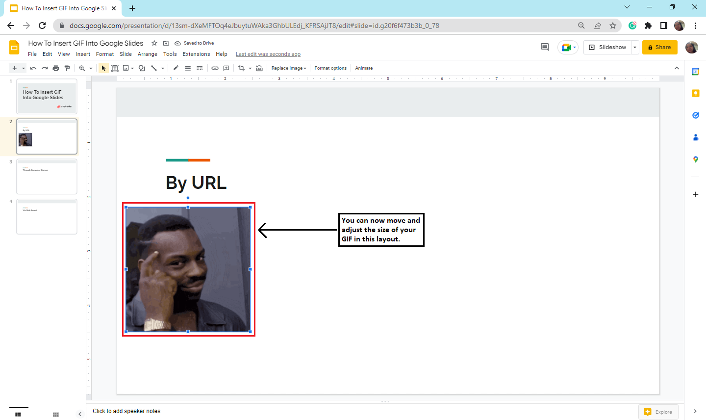 How to Insert GIFs in a Google Slides Presentation - Tutorial