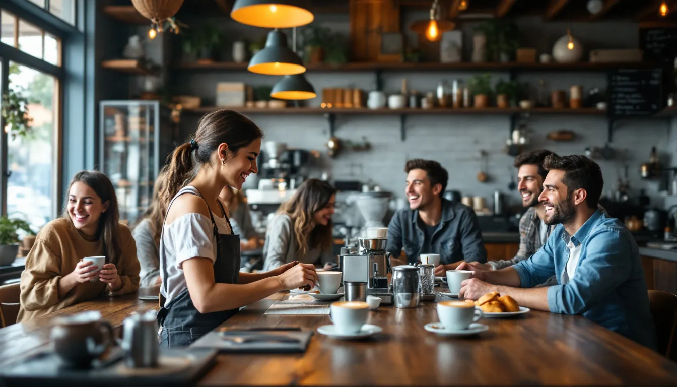 Busy cafe