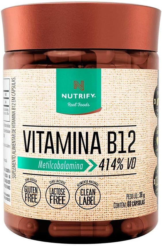 Suplemento de vitamina B12 da Nutrify. Fonte da imagem: site oficial da marca.