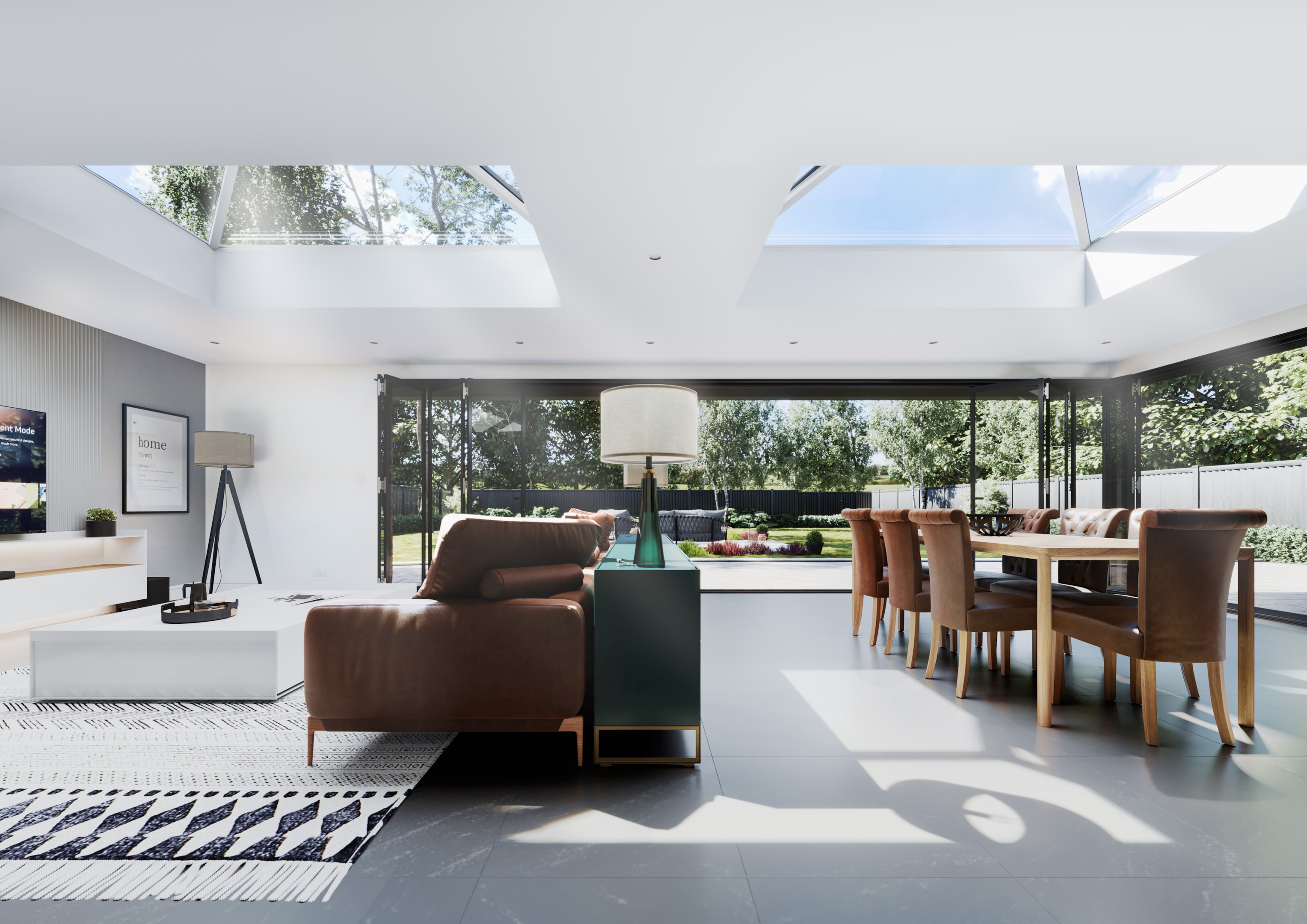 interior views with roof lanterns