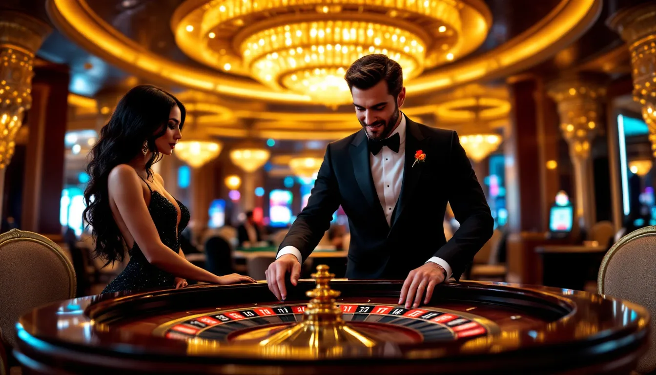 A player placing bets on a roulette table, demonstrating how to place bets in roulette.