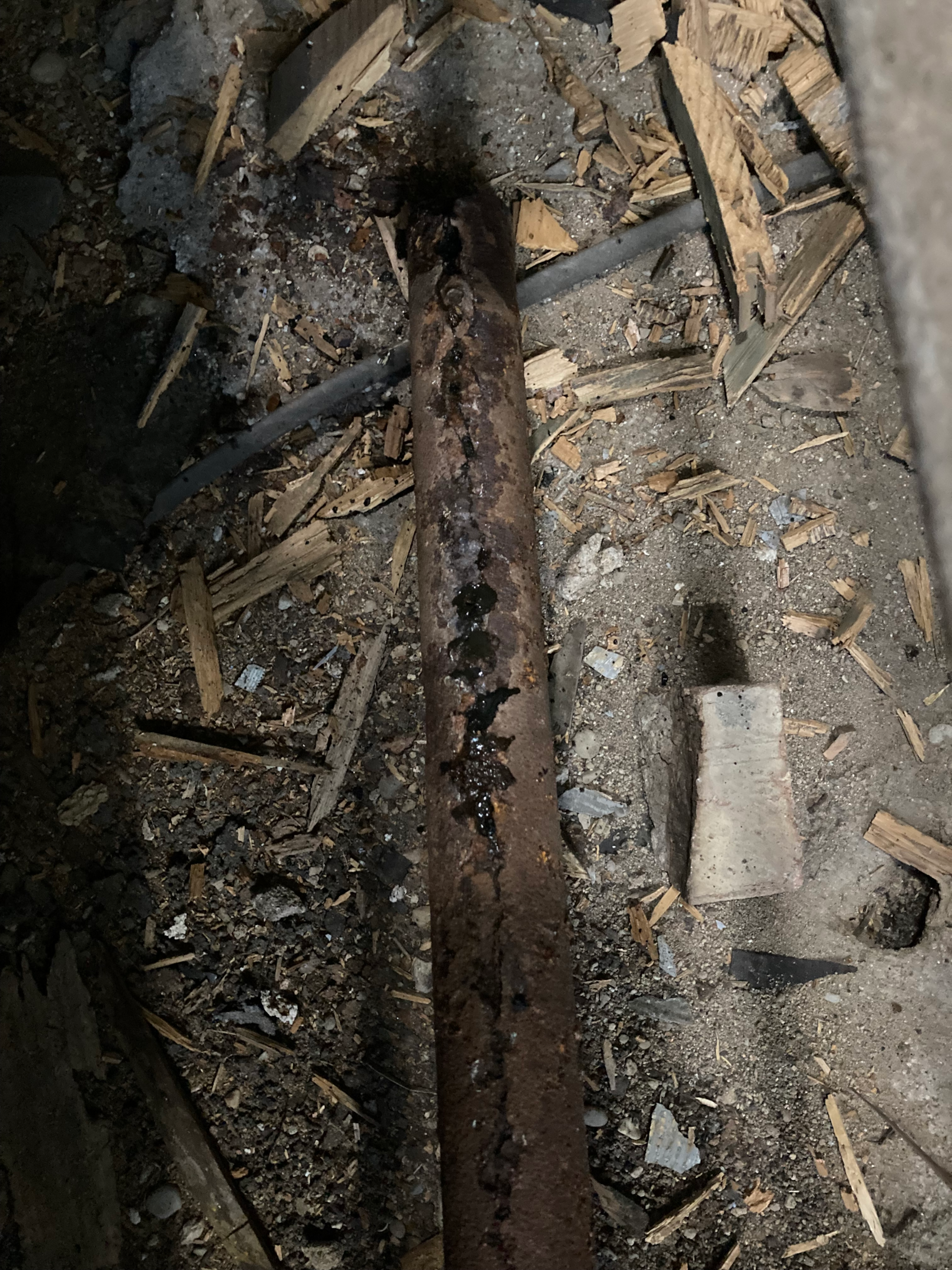 Cast iron pipe deteriation from lack of maintenance