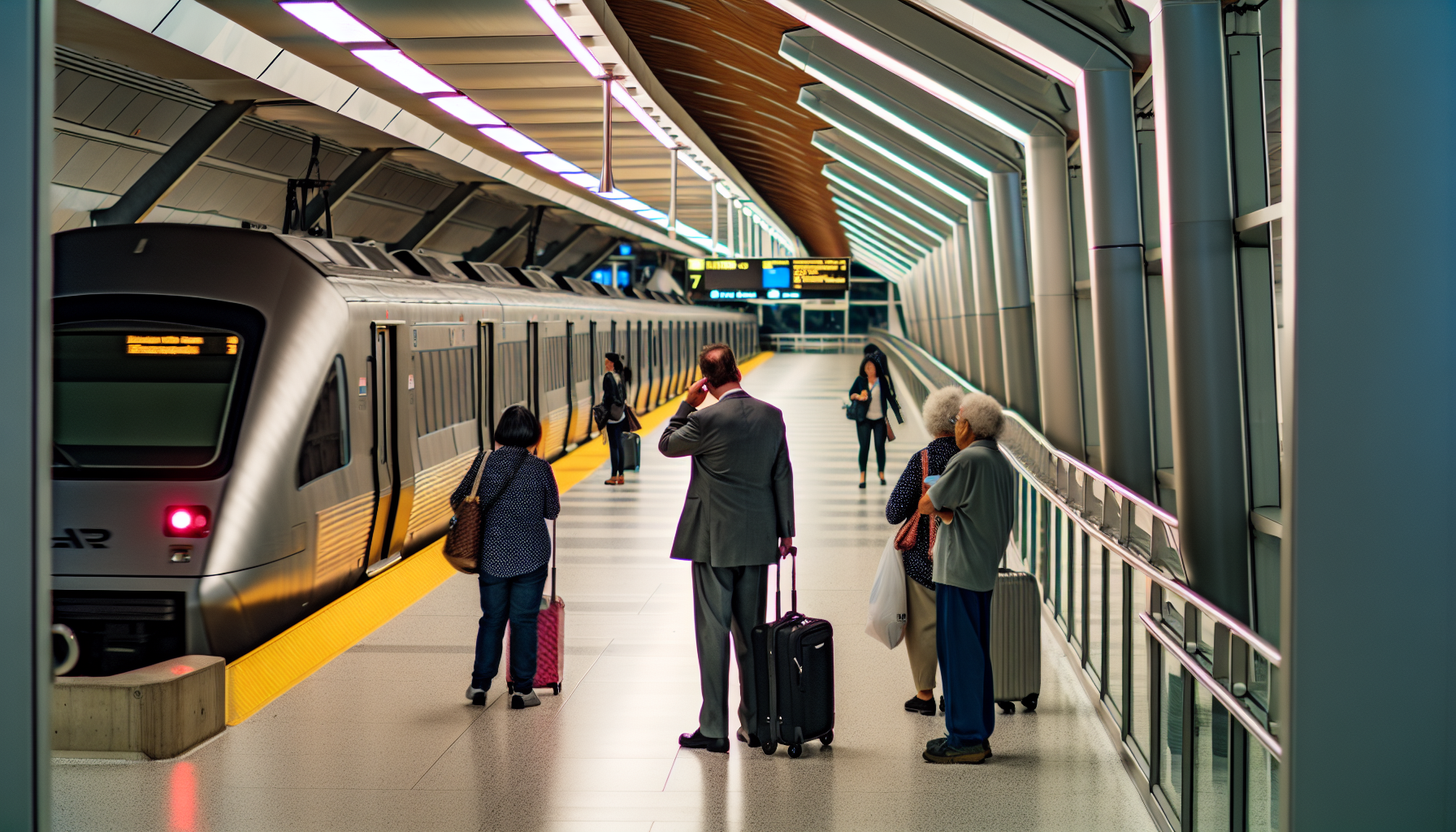 AirTrain station at Newark Liberty International Airport