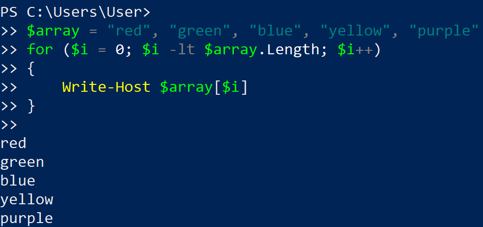 Accessing Array Elements Using Loops
