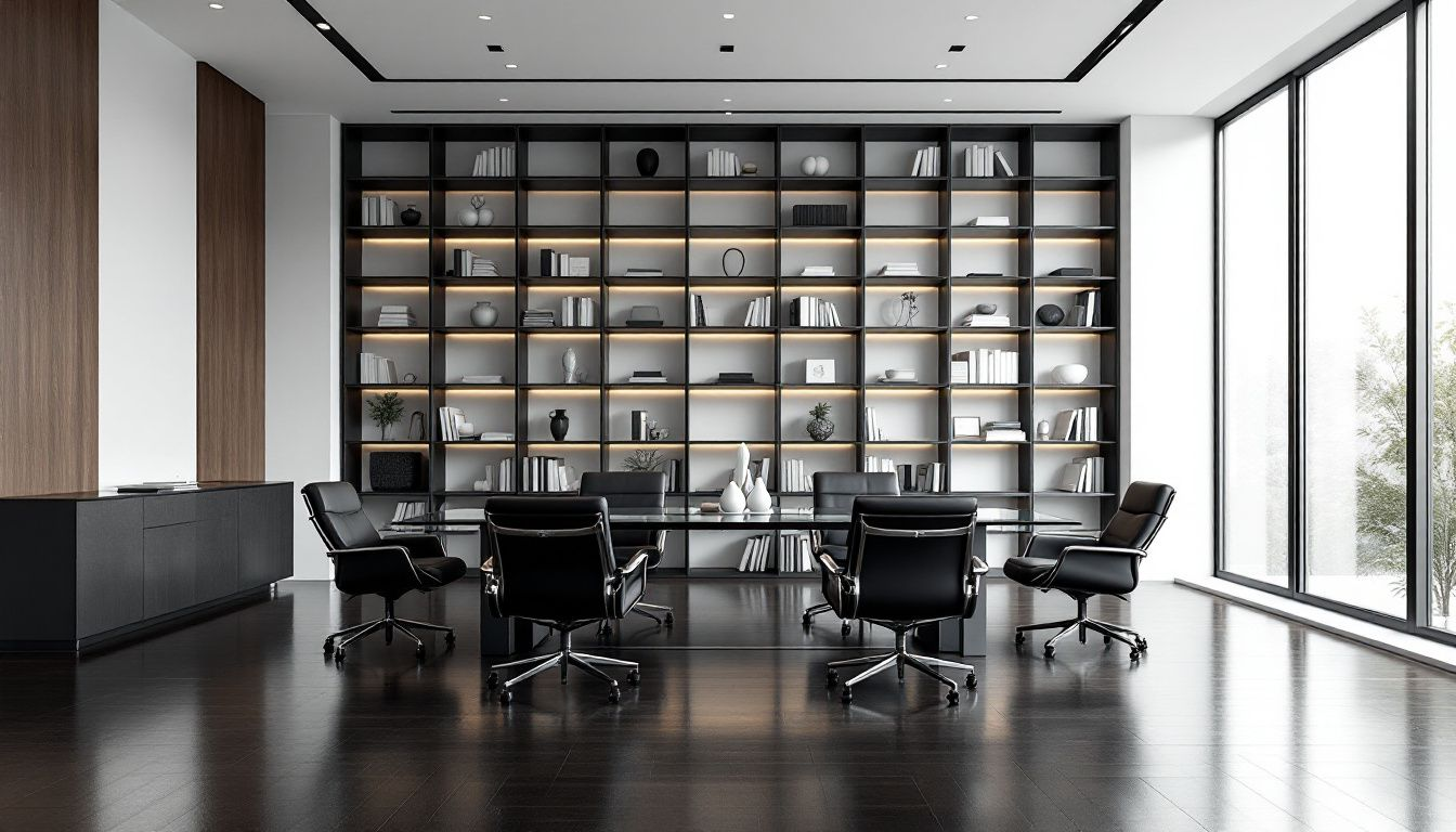 Interior features of high-quality container offices.