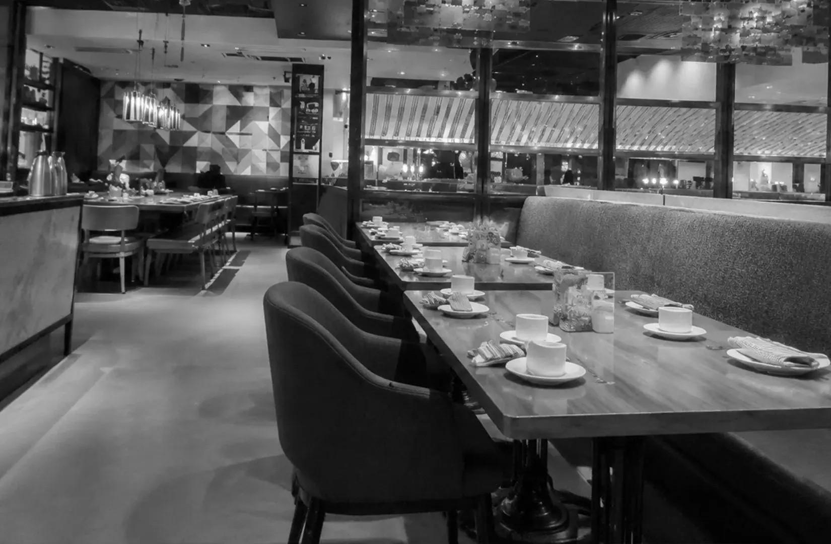 Beach Road Kitchen buffet dining area with elegant seating setup