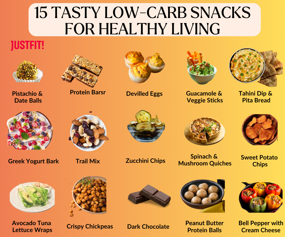 15 Nutritious Low-Carb Snacks