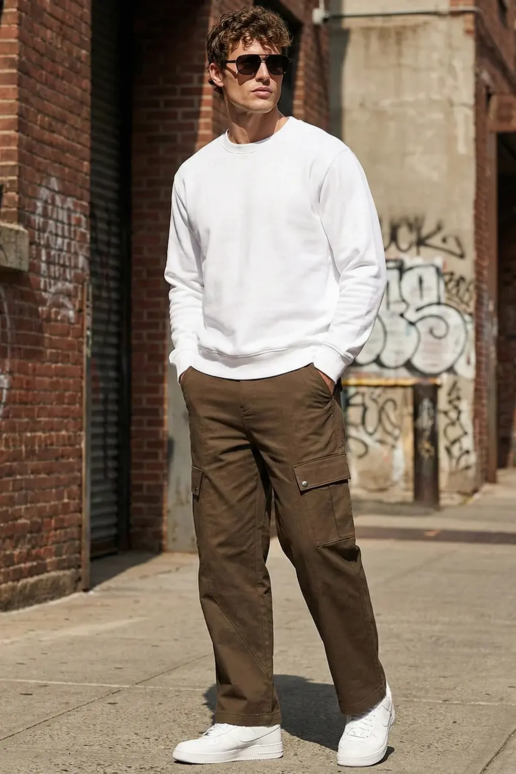 Brown Cargo Pants for Men