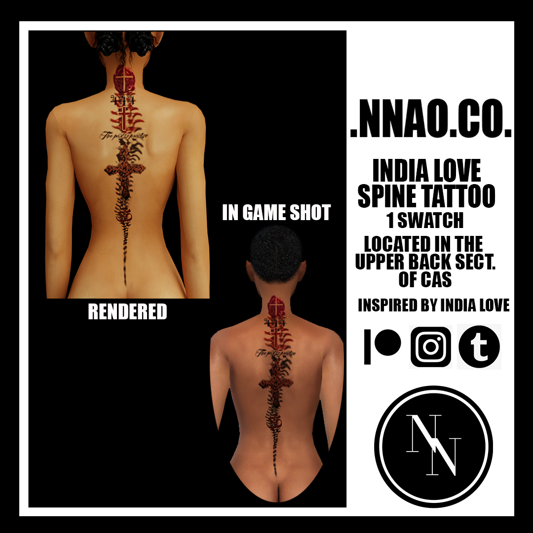 India Spine Tattoo