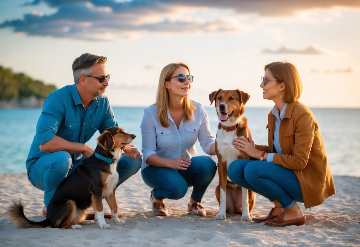 Dog on Vacation With Family