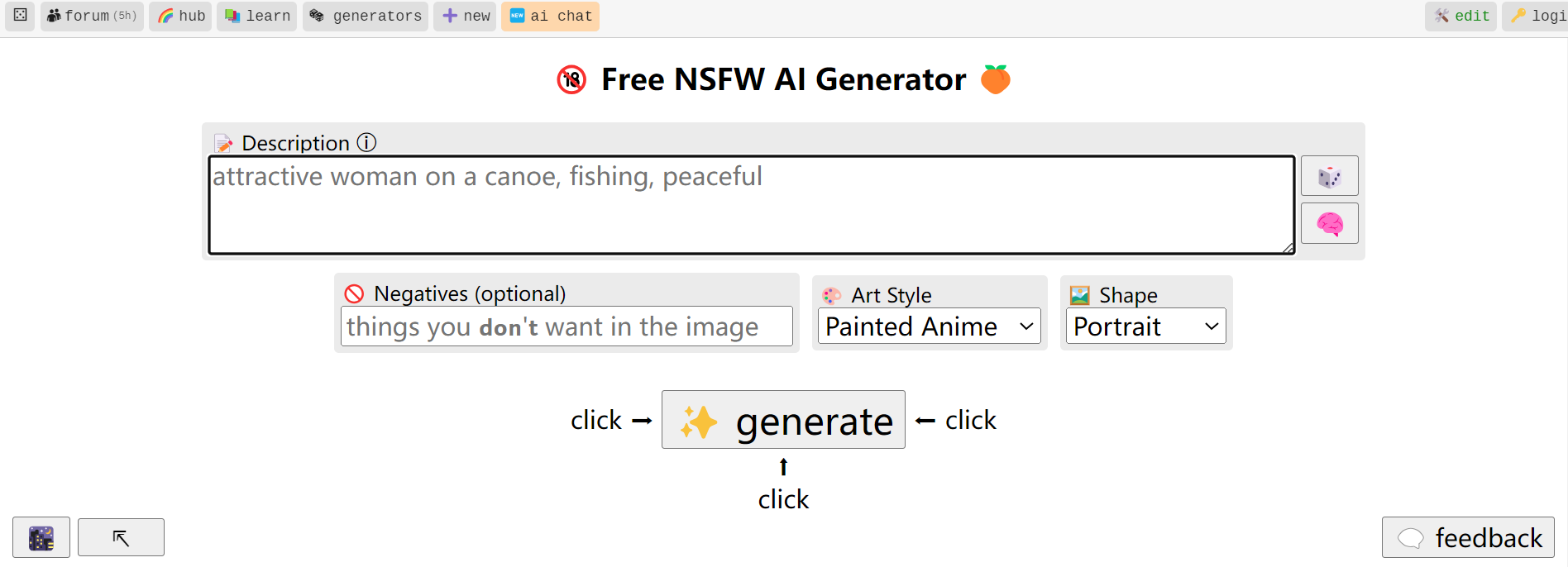 Perchance NSFW AI Art Generators