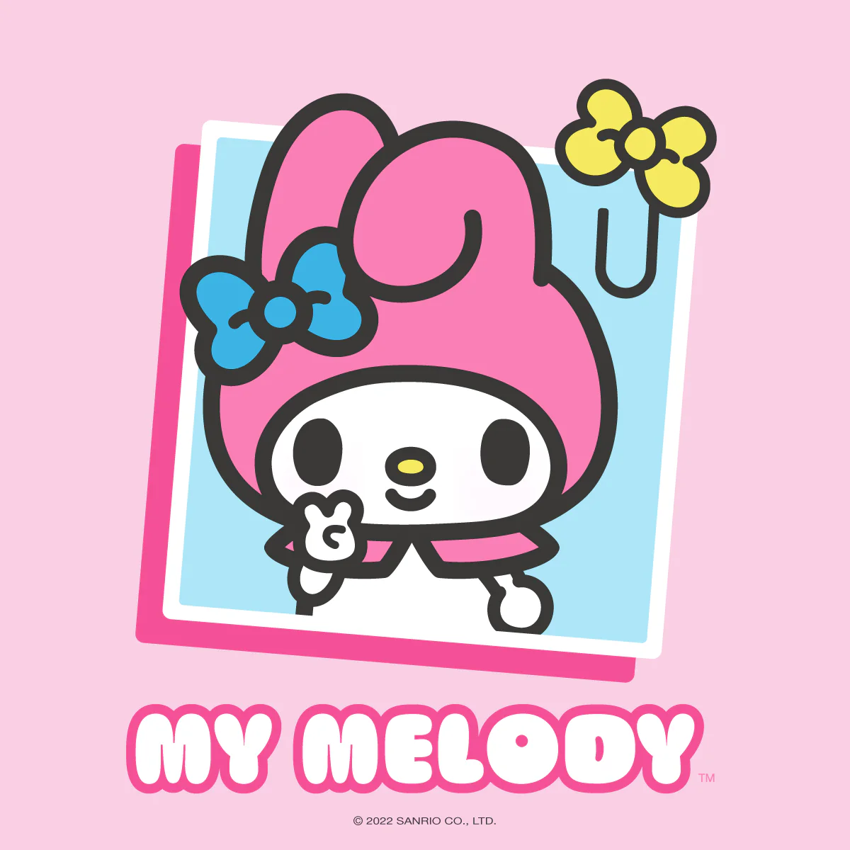 Cute and friendly My Melody with her signature pink hood