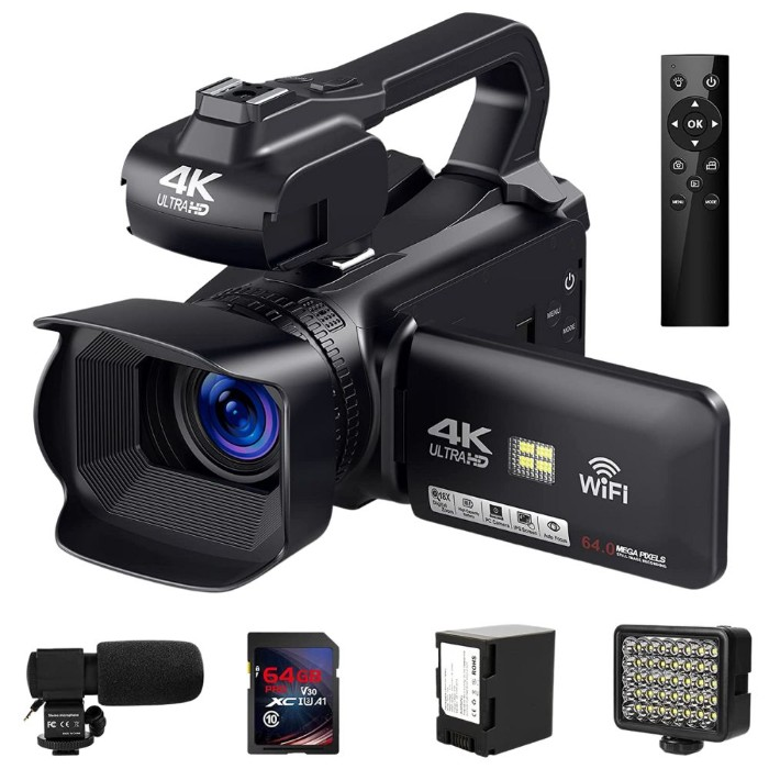 JLANDA 4K Video Camera Camcorder
