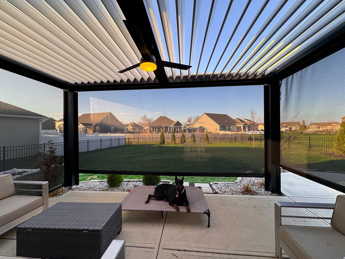 Warmer weather and the sun's rays are easily combatable with a pergola.