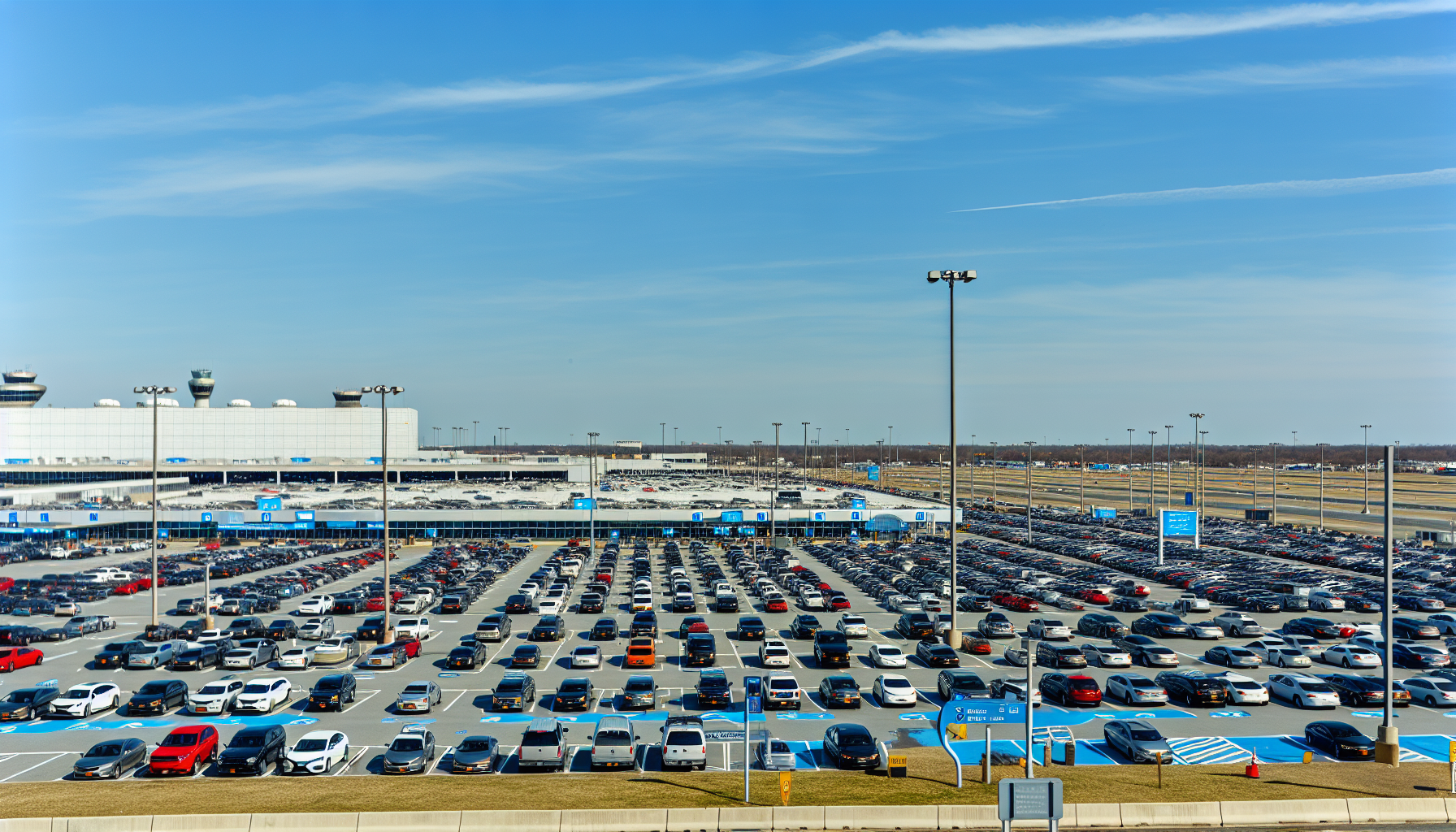 JFK Airport long-term parking area