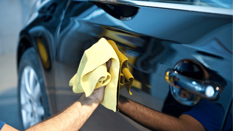 Clean with pH-neutral car soap and soft microfiber towel.