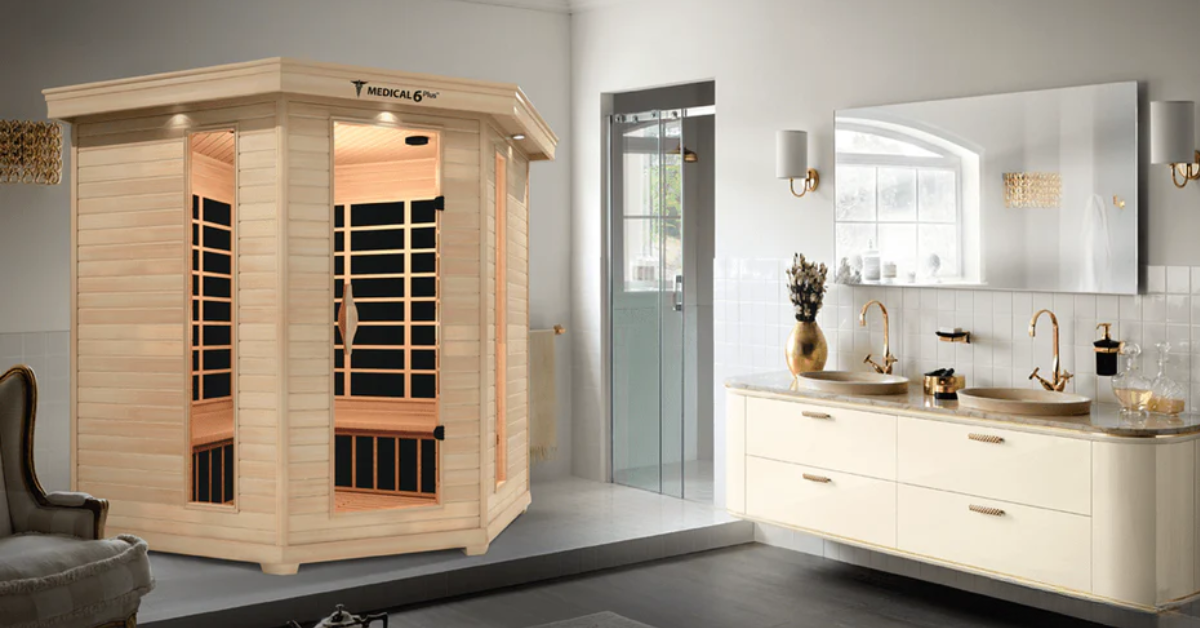 Image of an indoor medical sauna from Airpuria with free shipping.