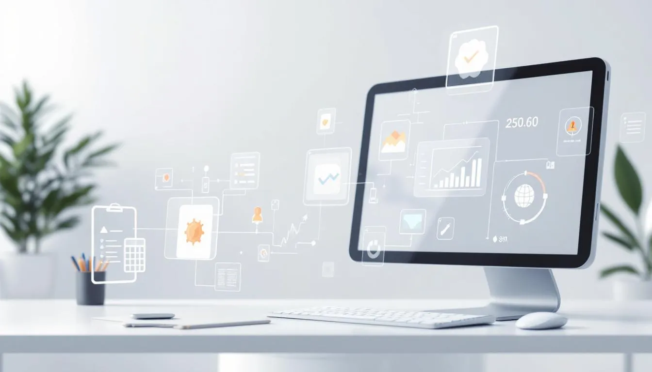 Werkzeuge und Software für das Wartungsmanagement von Tablets.