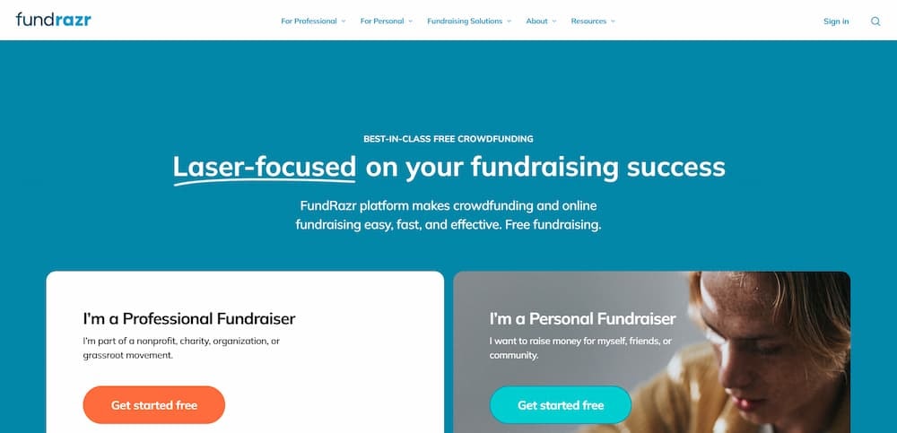 fundrazr: one of the givebutter alternatives