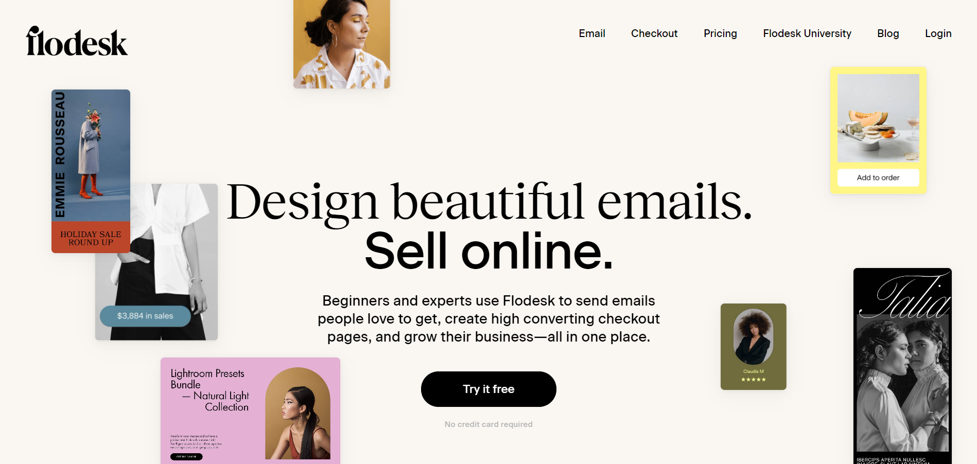 Flodesk newsletter platform