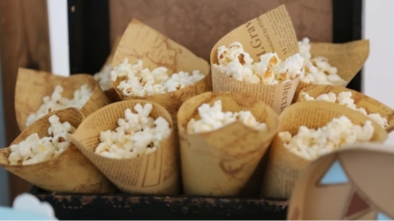 Trade show popcorn packaging 