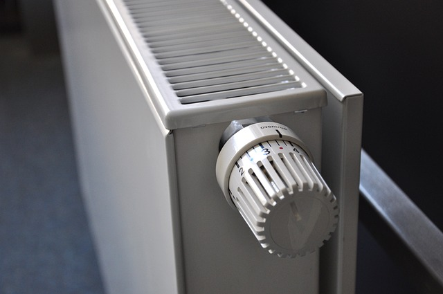 Nahaufnahme eines Thermostatventils an einem Heizkörper, ein wichtiges Detail für effiziente Heizungsanlagen