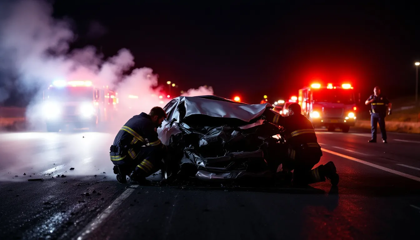 Initial steps to take after a car accident.