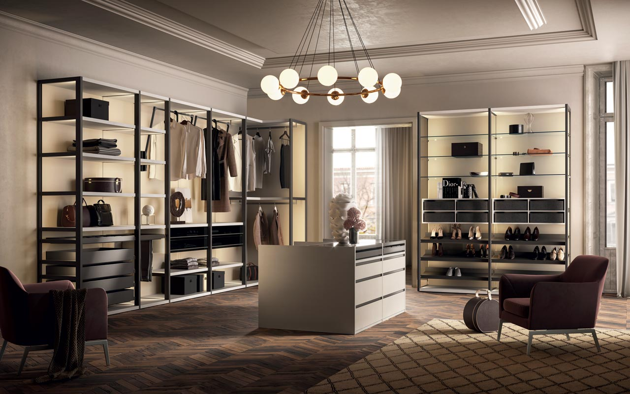 Luxury walk in closet - Pedini Miami